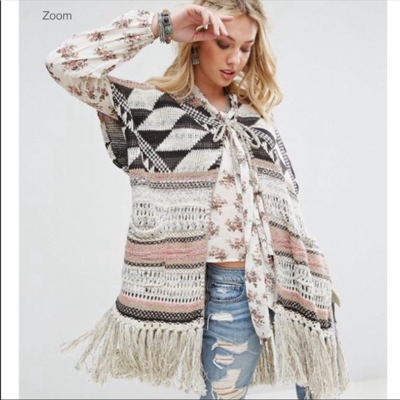 Denim & Supply Ralph Lauren Sweaters - Denim & Thread Ralph Lauren Aztec Fringe Shawl M/L